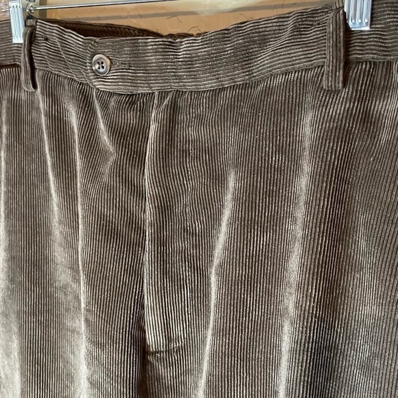 Peter Millar Nanoluxe Chocolate Brown Corduroy Pants‎ Slacks Size 46 - Picture 4 of 10